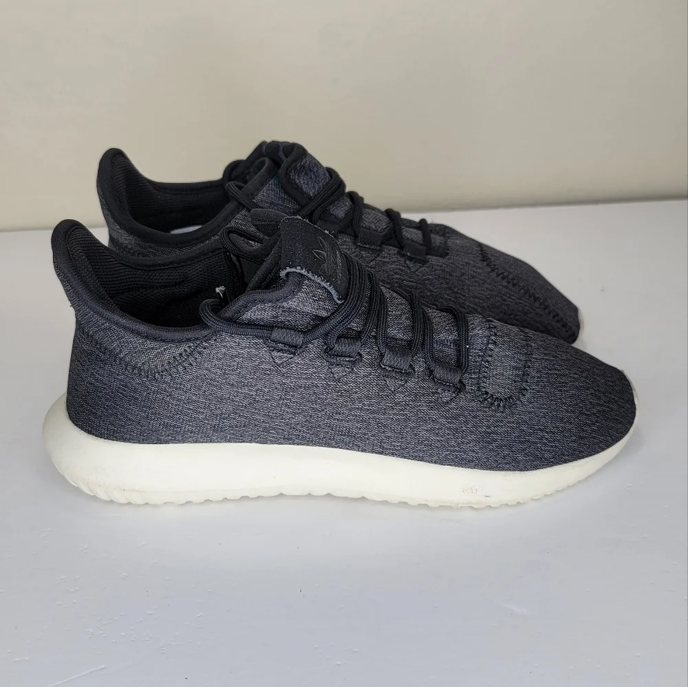 ADIDAS ORIGINALS TUBULAR SHADAW WOMEN'S RUNNING SHOES CQ2460 BLCK/WHITE Size 8